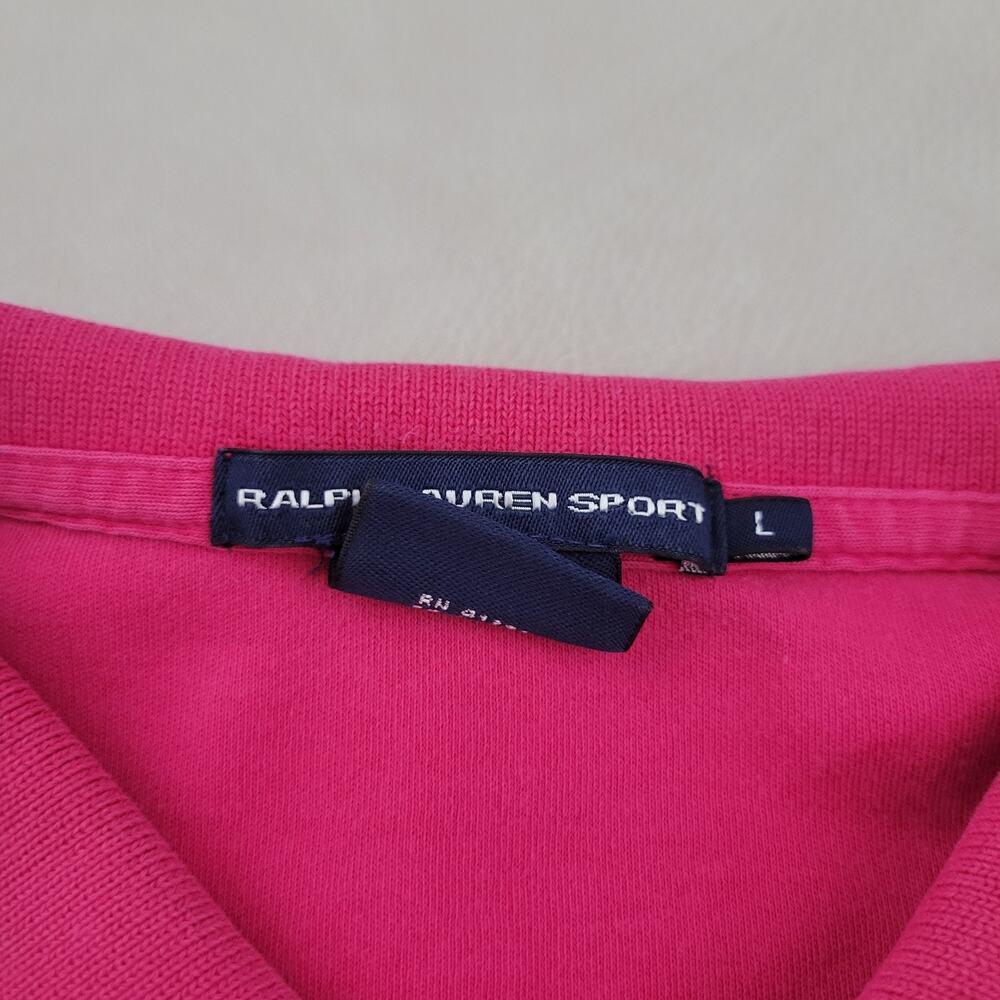 Ralph Lauren Polo Sport Shirt Dress Womens L Pink Preppy Classic Heritage - Picture 4 of 7
